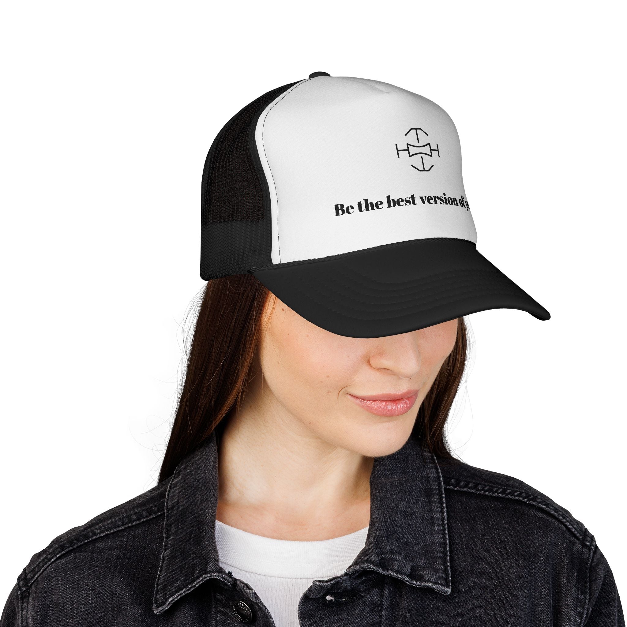 Inspiring Trucker Cap with Motivational Quote - Be the best version of you, Unisex Cap for Outdoor Adventures, Gift for Him/Her, Stylish [...]