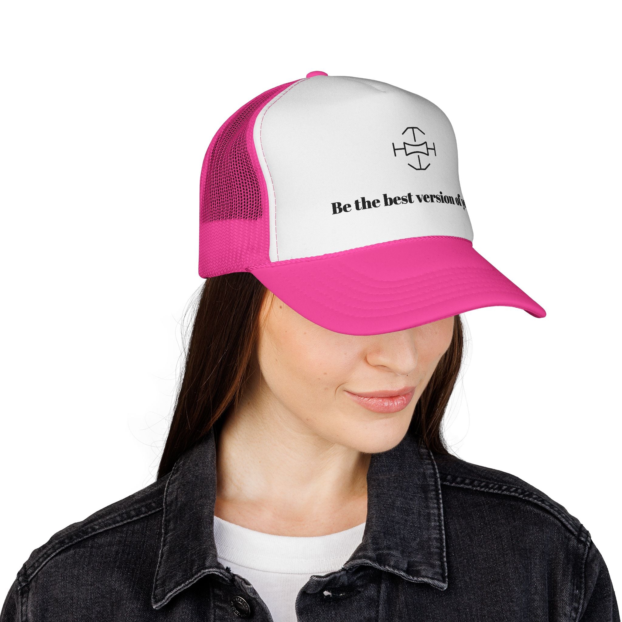 Inspiring Trucker Cap with Motivational Quote - Be the best version of you, Unisex Cap for Outdoor Adventures, Gift for Him/Her, Stylish [...]